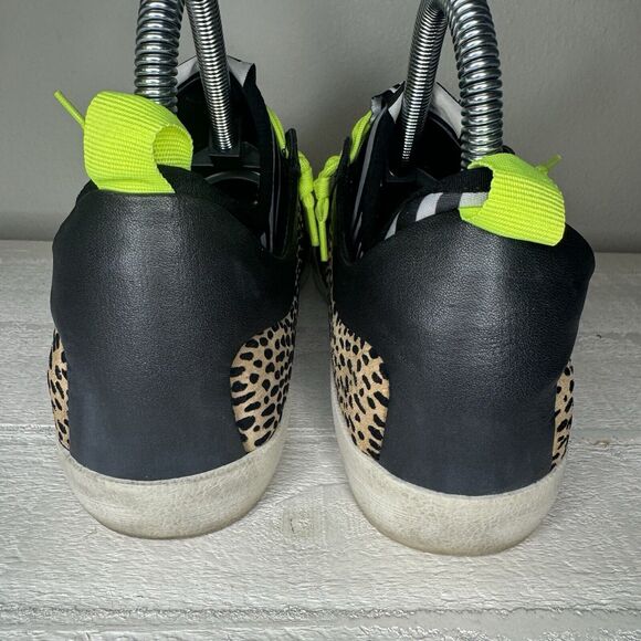 Gianni Bini Kaekko Glitter Star Cheetah Animal Print Fashion Sneakers Size 7 - Picture 6 of 9